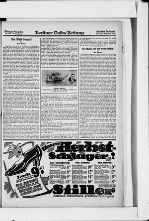 Berliner Volkszeitung vom 04.09.1927