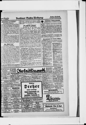Berliner Volkszeitung vom 25.09.1927