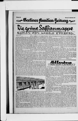 Berliner Volkszeitung vom 26.09.1927