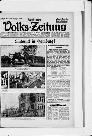 Berliner Volkszeitung vom 10.10.1927