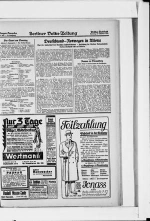 Berliner Volkszeitung vom 23.10.1927