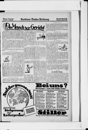 Berliner Volkszeitung vom 30.10.1927