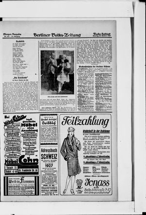 Berliner Volkszeitung vom 30.10.1927