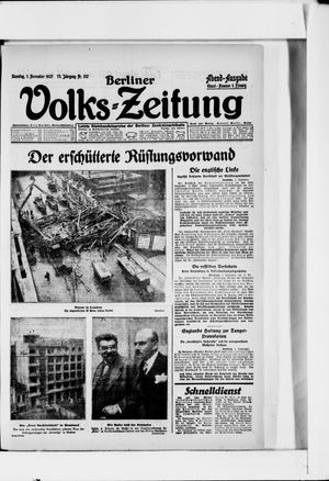 Berliner Volkszeitung vom 01.11.1927