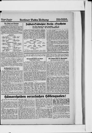 Berliner Volkszeitung vom 06.11.1927
