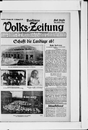 Berliner Volkszeitung vom 12.11.1927