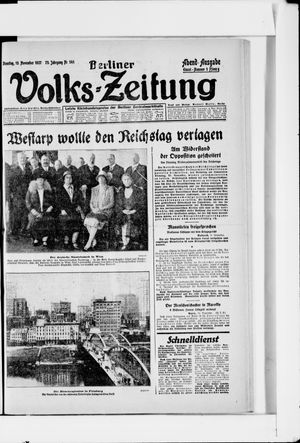 Berliner Volkszeitung vom 15.11.1927