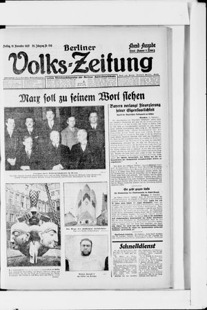 Berliner Volkszeitung vom 18.11.1927