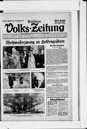 Berliner Volkszeitung vom 22.11.1927