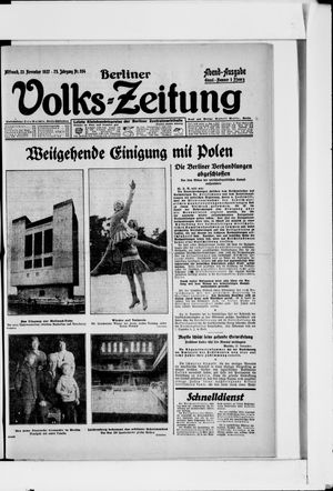 Berliner Volkszeitung vom 23.11.1927