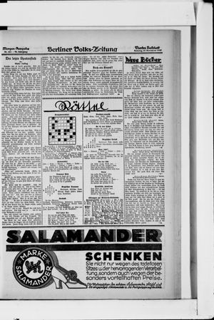 Berliner Volkszeitung vom 27.11.1927