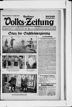 Berliner Volkszeitung vom 28.11.1927