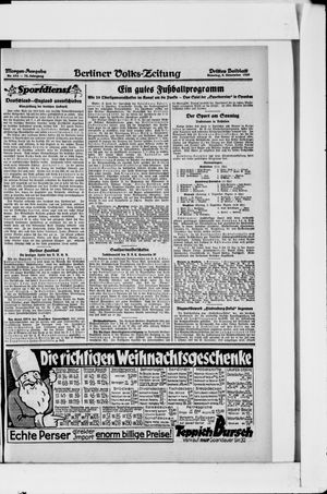 Berliner Volkszeitung vom 04.12.1927