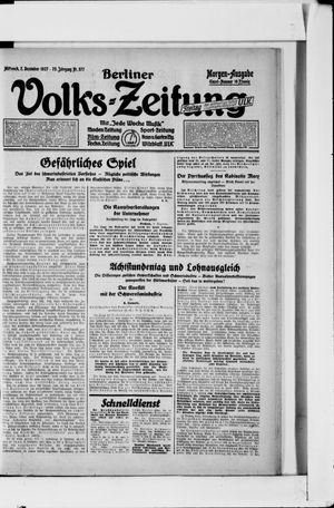 Berliner Volkszeitung vom 07.12.1927
