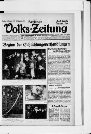Berliner Volkszeitung vom 10.12.1927