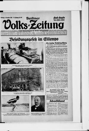 Berliner Volkszeitung vom 13.12.1927
