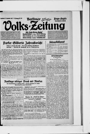 Berliner Volkszeitung vom 17.12.1927