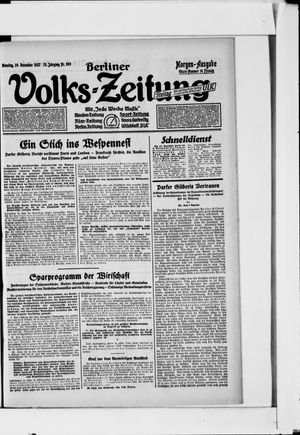 Berliner Volkszeitung vom 20.12.1927