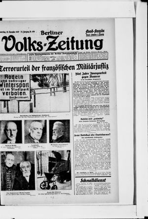 Berliner Volkszeitung vom 22.12.1927