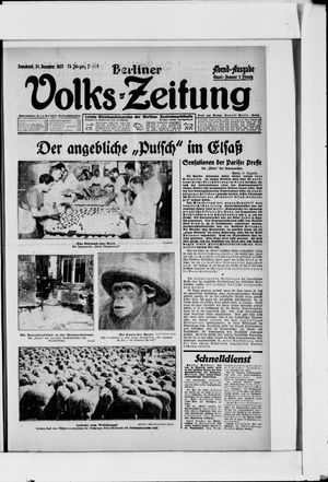 Berliner Volkszeitung vom 31.12.1927