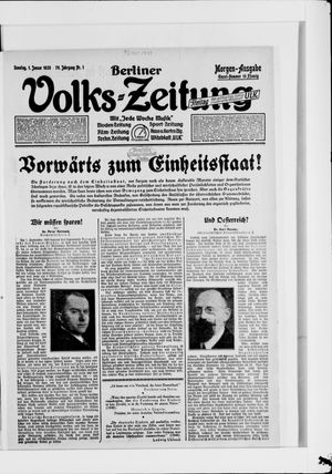 Berliner Volkszeitung on Jan 1, 1928