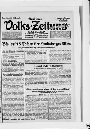 Berliner Volkszeitung on Jan 6, 1928