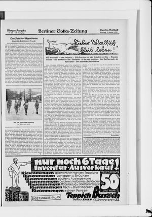 Berliner Volkszeitung vom 08.01.1928