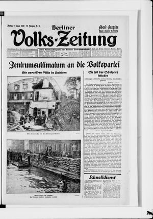 Berliner Volkszeitung on Jan 9, 1928