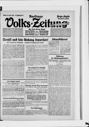 Berliner Volkszeitung vom 10.01.1928