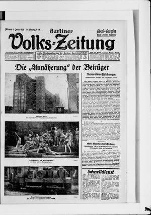 Berliner Volkszeitung vom 11.01.1928
