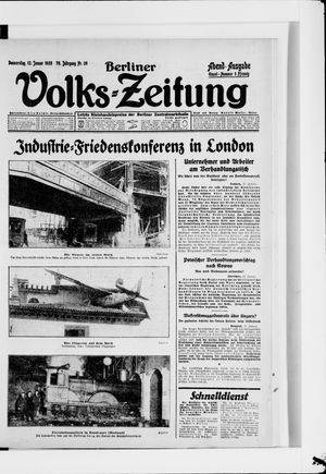 Berliner Volkszeitung vom 12.01.1928
