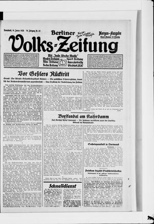 Berliner Volkszeitung vom 14.01.1928