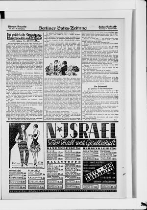 Berliner Volkszeitung vom 15.01.1928