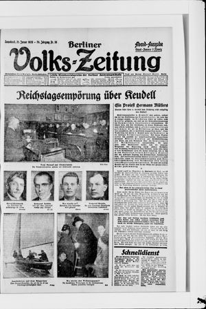 Berliner Volkszeitung vom 21.01.1928