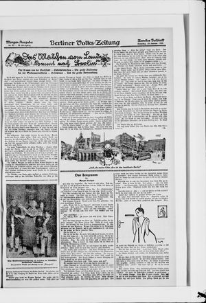 Berliner Volkszeitung vom 22.01.1928