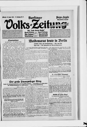 Berliner Volkszeitung vom 25.01.1928