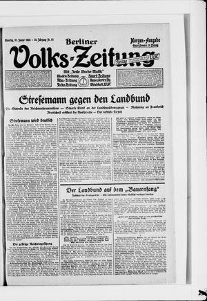 Berliner Volkszeitung on Jan 31, 1928