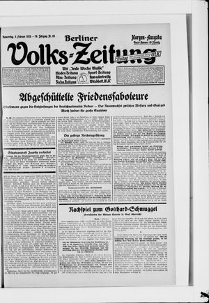 Berliner Volkszeitung on Feb 2, 1928