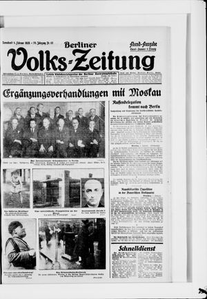 Berliner Volkszeitung on Feb 4, 1928