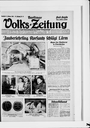 Berliner Volkszeitung vom 11.02.1928