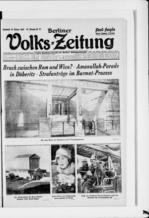 Berliner Volkszeitung vom 25.02.1928