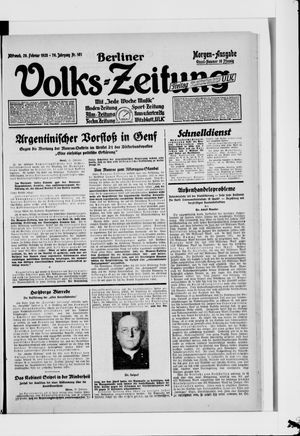 Berliner Volkszeitung on Feb 29, 1928