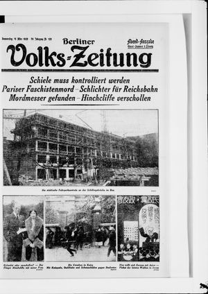 Berliner Volkszeitung on Mar 15, 1928