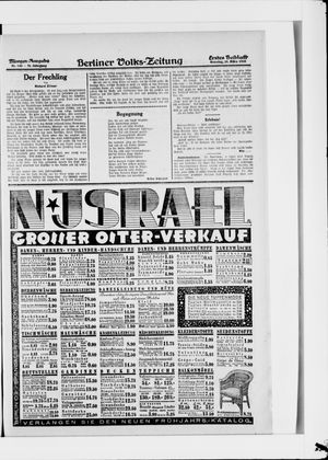 Berliner Volkszeitung vom 25.03.1928