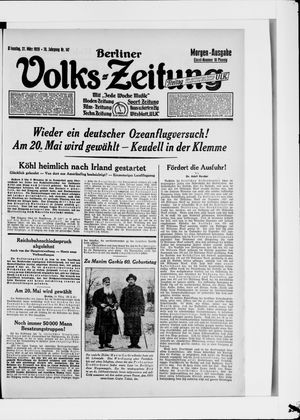 Berliner Volkszeitung vom 27.03.1928