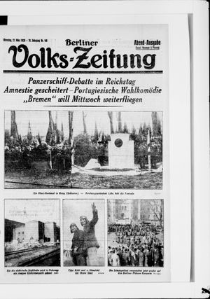 Berliner Volkszeitung vom 27.03.1928