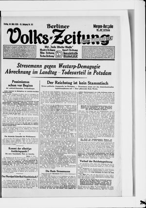 Berliner Volkszeitung vom 30.03.1928