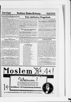 Berliner Volkszeitung vom 30.03.1928