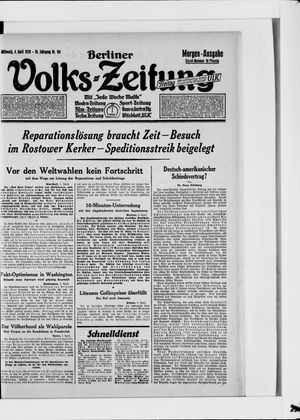 Berliner Volkszeitung vom 04.04.1928