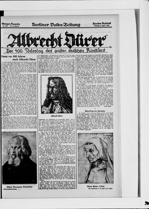 Berliner Volkszeitung on Apr 6, 1928